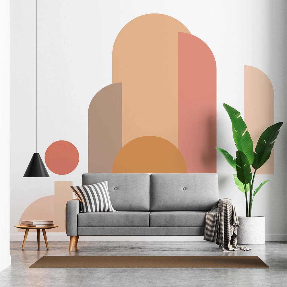 Samolepka na zeď 250x200 cm Abstract Sunset – Ambiance Ambiance