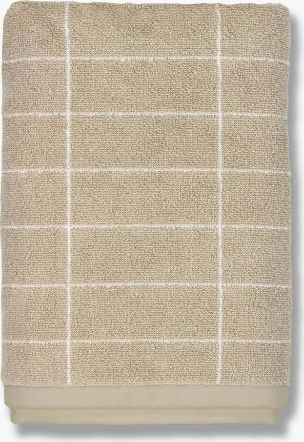 Béžové bavlněné ručníky v sadě 2 ks 40x60 cm Tile Stone – Mette Ditmer Denmark Mette Ditmer Denmark