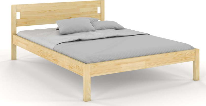 Jednolůžková postel z borovicového dřeva 120x200 cm v přírodní barvě Laxbaken – Skandica SKANDICA