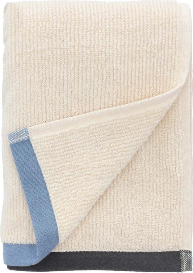 Modro-béžový bavlněný ručník 50x100 cm Contrast – Södahl Södahl