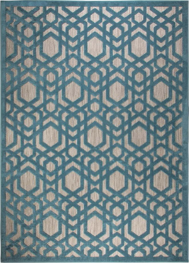 Modrý venkovní koberec běhoun 150x80 cm Oro - Flair Rugs Flair Rugs