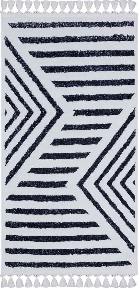 Bílo-modrý pratelný koberec 180x120 cm - Vitaus Vitaus
