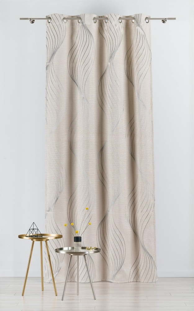 Krémový závěs 140x260 cm Sirene – Mendola Fabrics Mendola Fabrics