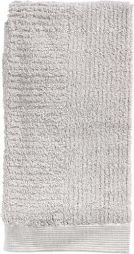 Šedý bavlněný ručník 100x50 cm Classic - Zone Zone