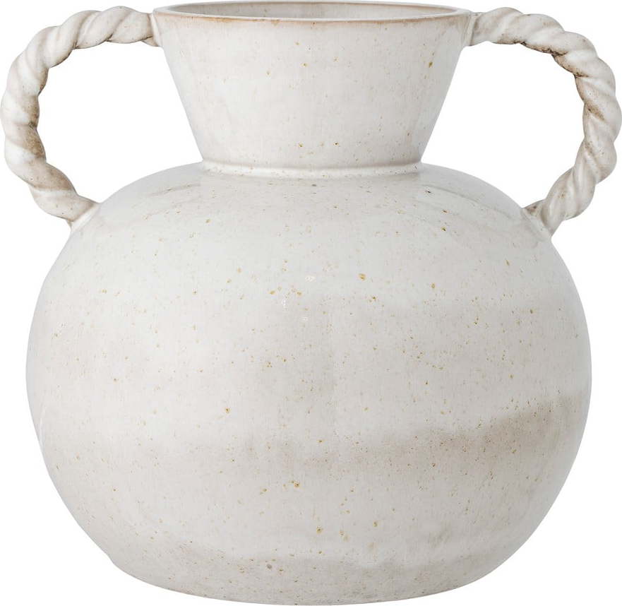 Bílá ručně vyrobená váza z kameniny Semira – Bloomingville Bloomingville