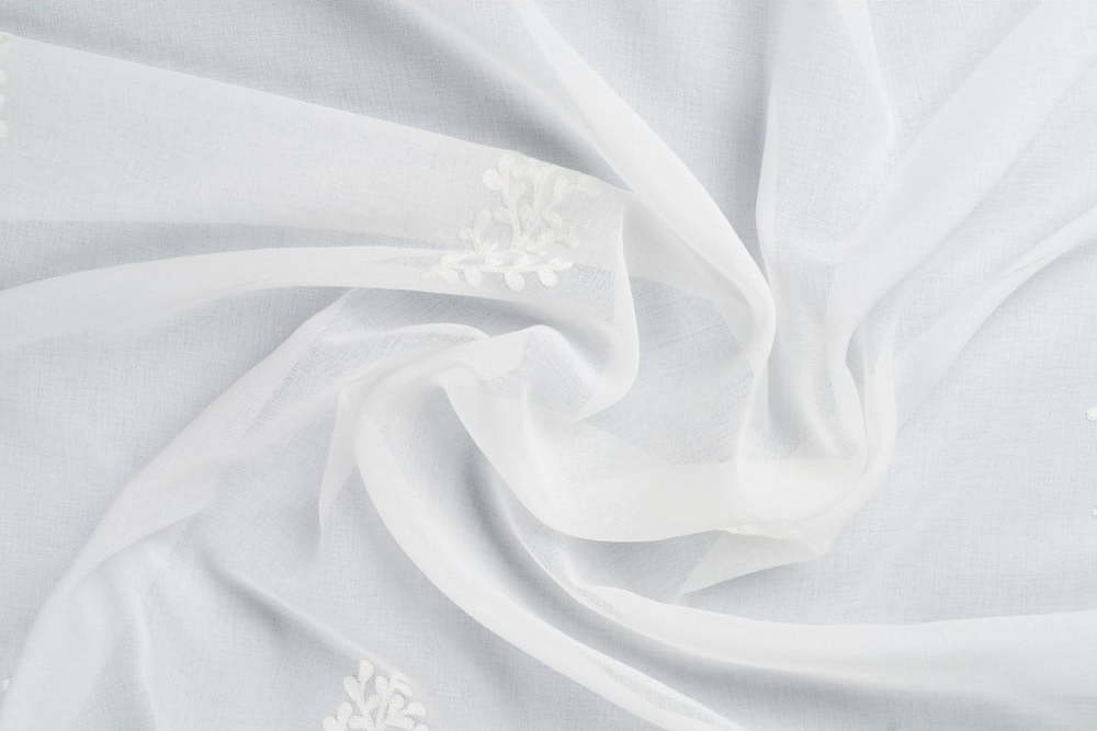 Bílá záclona 300x245 cm Fibula – Mendola Fabrics Mendola Fabrics