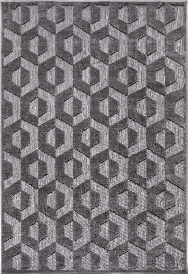 Antracitový koberec 160x235 cm Iconic Hexa – Hanse Home Hanse Home