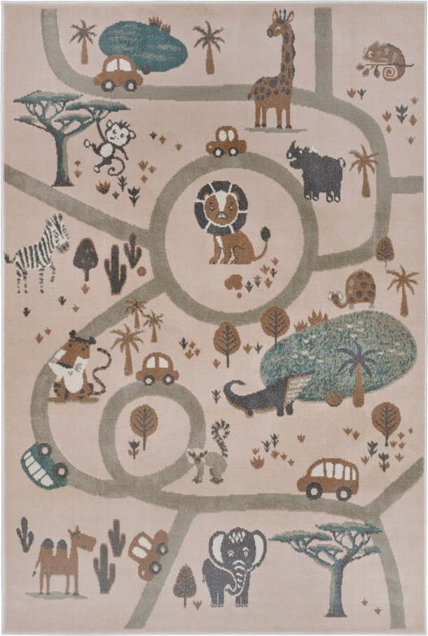 Béžový dětský koberec 160x235 cm Animal Park – Hanse Home Hanse Home