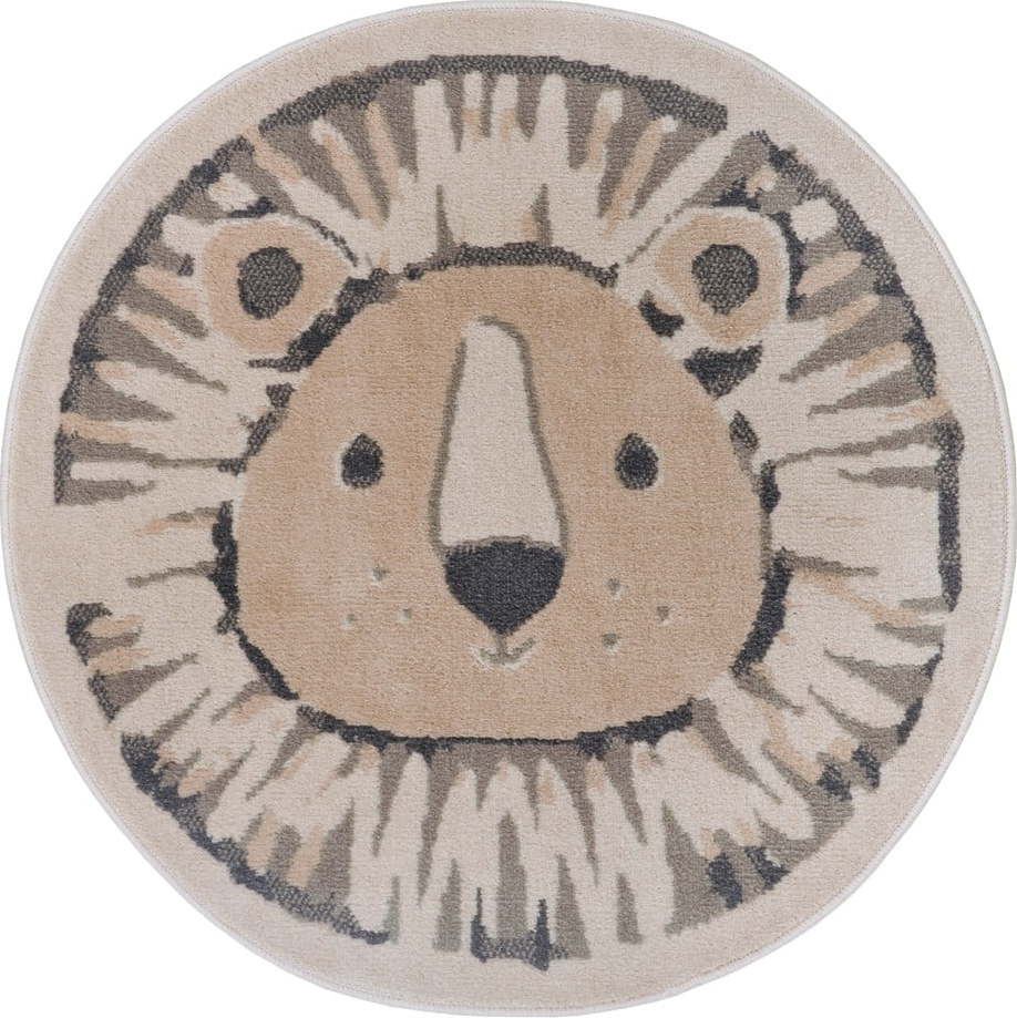 Béžový dětský koberec ø 140 cm Lion – Hanse Home Hanse Home