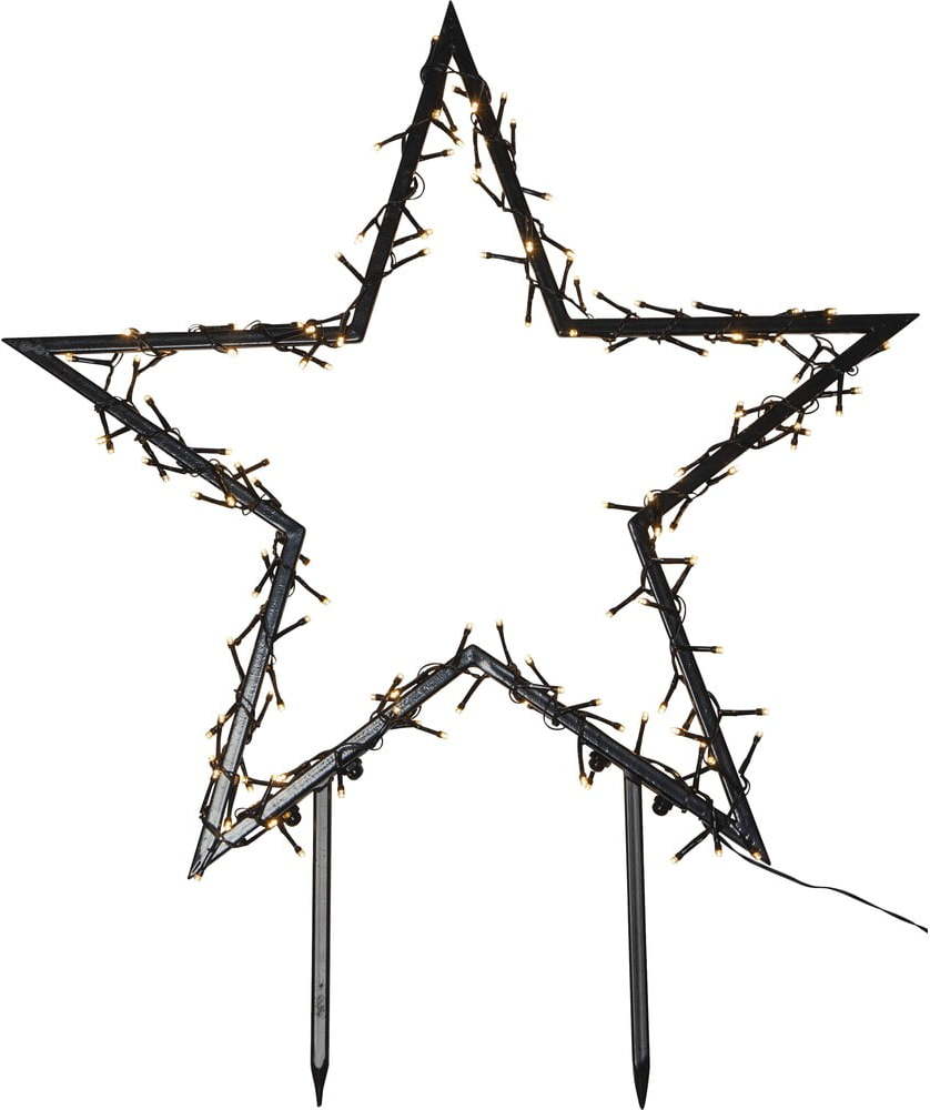 Černá venkovní světelná dekorace s vánočním motivem Spiky – Star Trading Star Trading