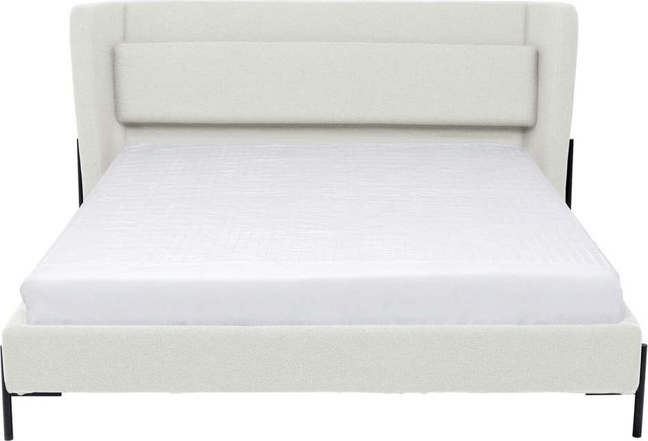 Krémová čalouněná dvoulůžková postel 160x200 cm Tivoli – Kare Design Kare Design