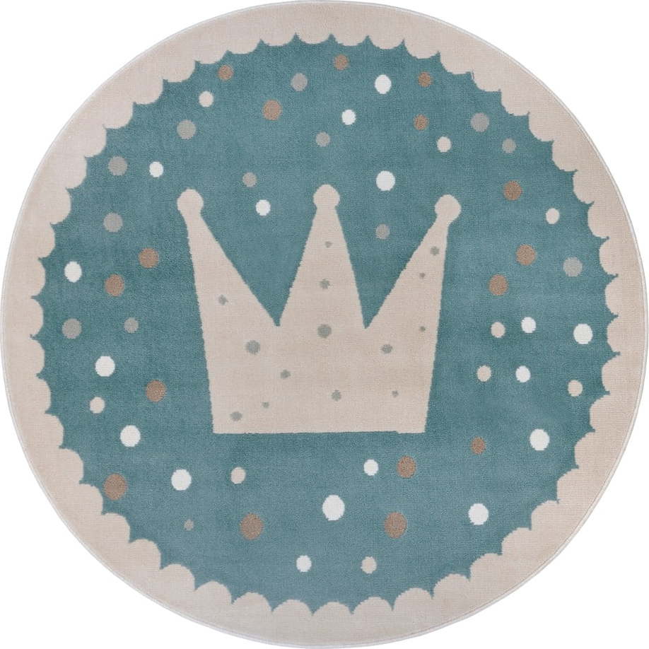 Modrý dětský koberec ø 140 cm Crown – Hanse Home Hanse Home
