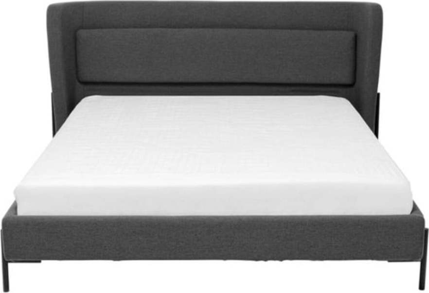 Tmavě šedá čalouněná dvoulůžková postel 160x200 cm Tivoli – Kare Design Kare Design