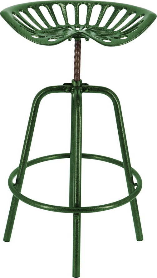 Zelená kovová zahradní barová židle Traktor – Esschert Design Esschert Design