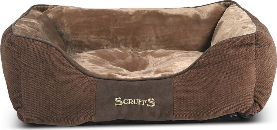 Hnědý plyšový pelíšek pro psa 50x60 cm Scruffs Chester M – Plaček Pet Products Plaček Pet Products