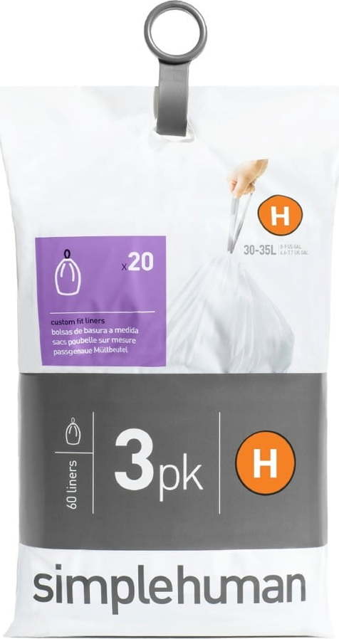 Pytle na odpadky 60 ks 35 l H - simplehuman Simplehuman