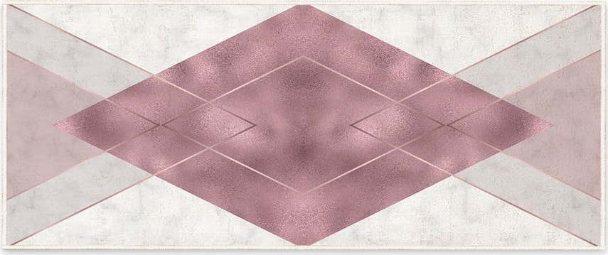 Bílo-fialový pratelný koberec 80x150 cm – Oyo Concept Oyo Concept
