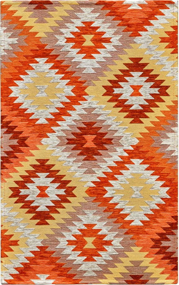 Oranžový pratelný běhoun 55x190 cm Avana Arancio – Floorita Floorita