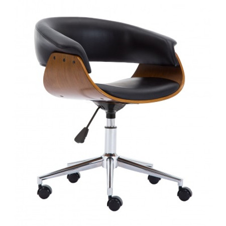 Kancelářská židle Coral - černá/ořech TOP Nábytek