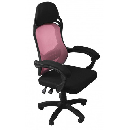 Kancelářská židle Oscar - černá/růžová TOP Nábytek
