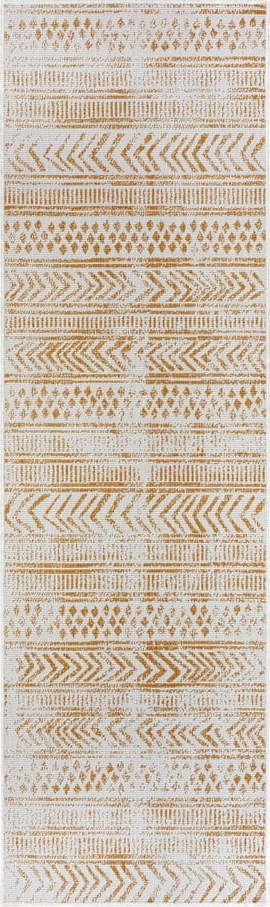 Okrově žluto-bílý venkovní koberec 80x250 cm Biri – NORTHRUGS NORTHRUGS