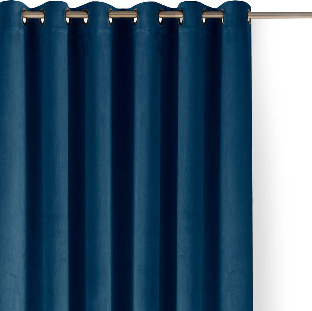 Modrý sametový dimout závěs 265x175 cm Velto – Filumi Filumi
