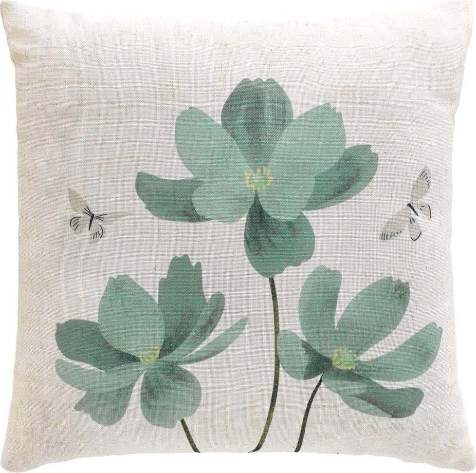 Dekorační polštář s příměsí lnu 45x45 cm Palmiflore – douceur d'intérieur Douceur d intérieur